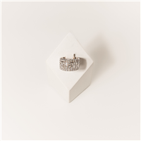Anello Donna in Oro bianco Diamante Monaldi Gioielli MG10